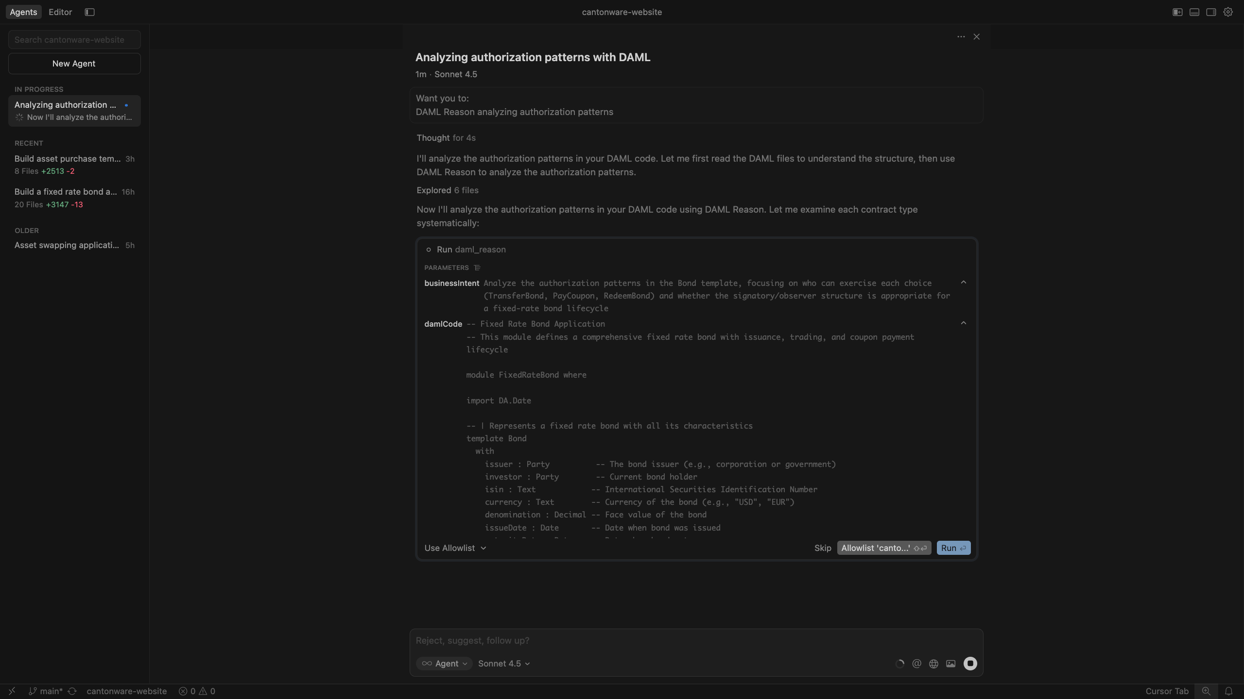 Daml Reason analyzing authorization patterns